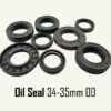 Oil-Seals-34-35OD NBR Nitrile Rubber Shaft Oil Seal ID 34-35mm